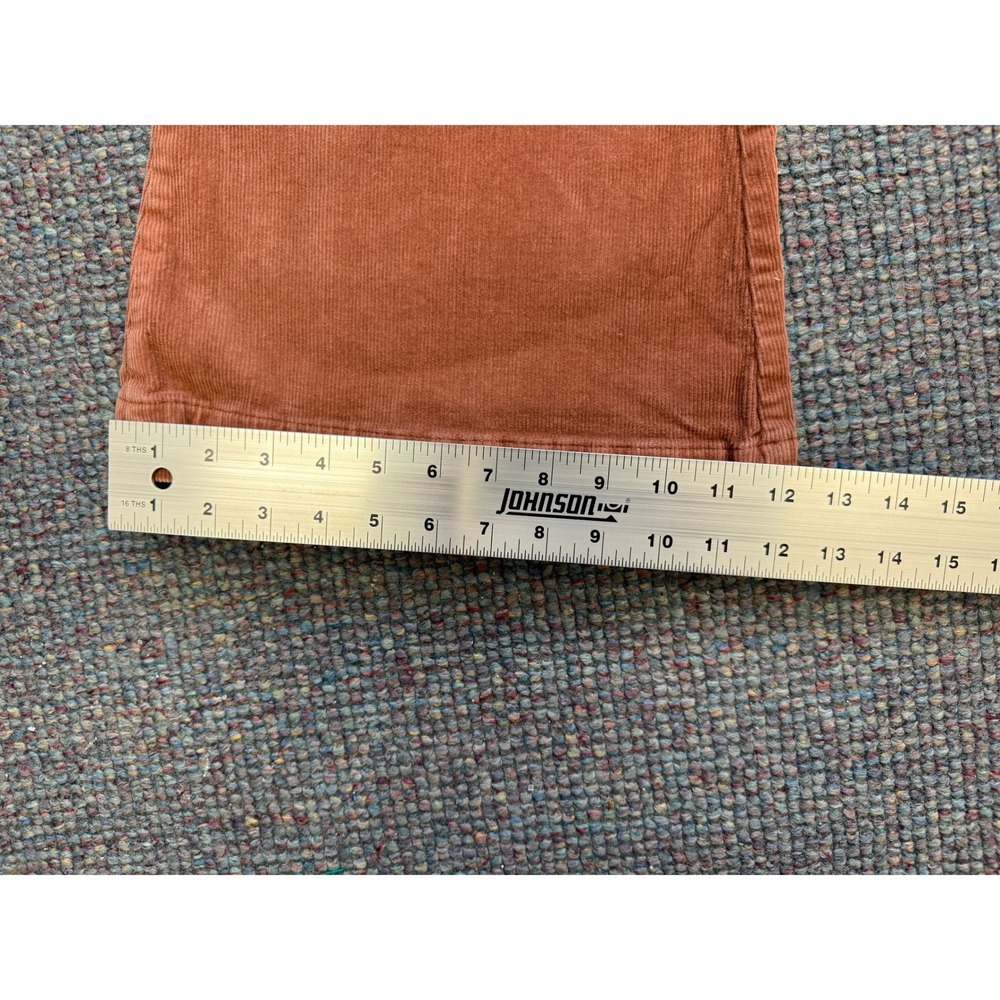 Rollas Eastcoast Flare Corduroy Pants Rust Terracotta High Rise 27 - Picture 7 of 10